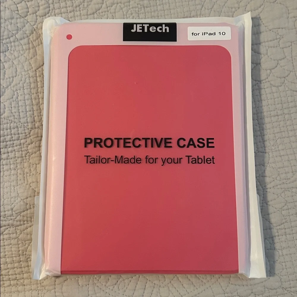 Pink Tablet Cover with Pencil Holder